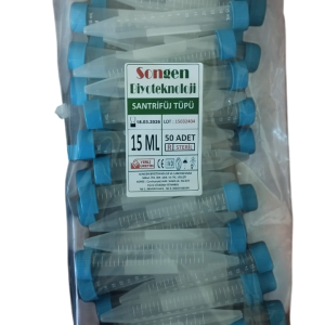 Songen Lab Falkon Tüp 15ML 50 Adet Steril Santrifüj Tüpü