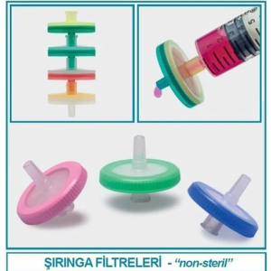 Isolab 094.01.002 Şırınga Filtre - Kromotografi Için - Isolab - Ptfe - 45/25 - Beyaz (100 Adet)