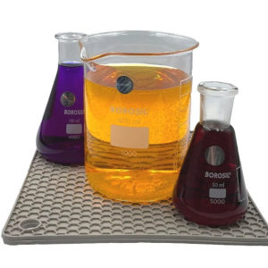 Borox Silikon Kare Yanmaz Yapışmaz Altlık - Tezgah Koruyucu - Kahverengi